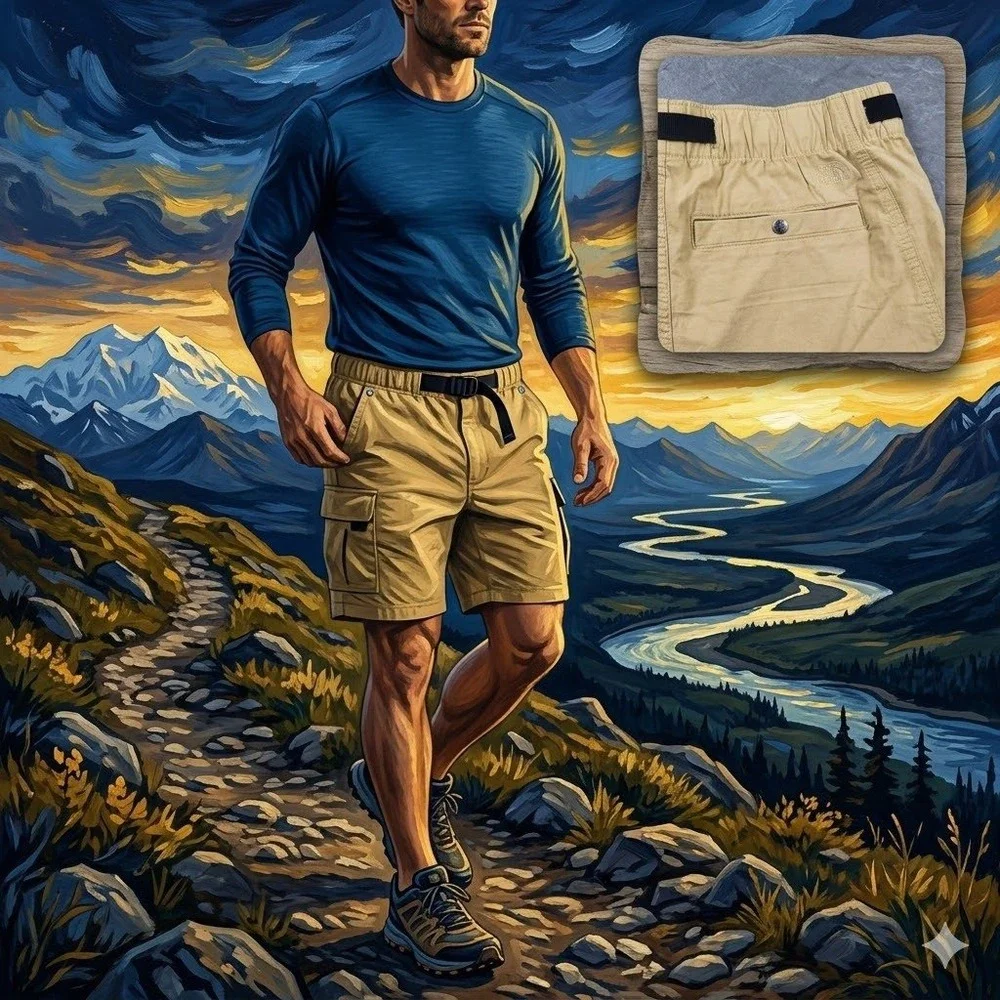 The North‎ Face Ripstop Cargo Shorts Antelope Tan Mens Medium NF0A7Q9SZSF New